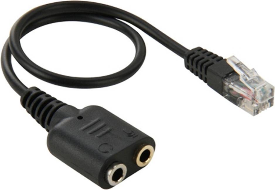 3Pcs Rj9 Male To 2 X 3.5Mm