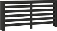 vidaXL Radiator Cover Black Engineered Wood