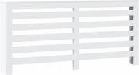 vidaXL Radiator Cover White Engineered Wood
