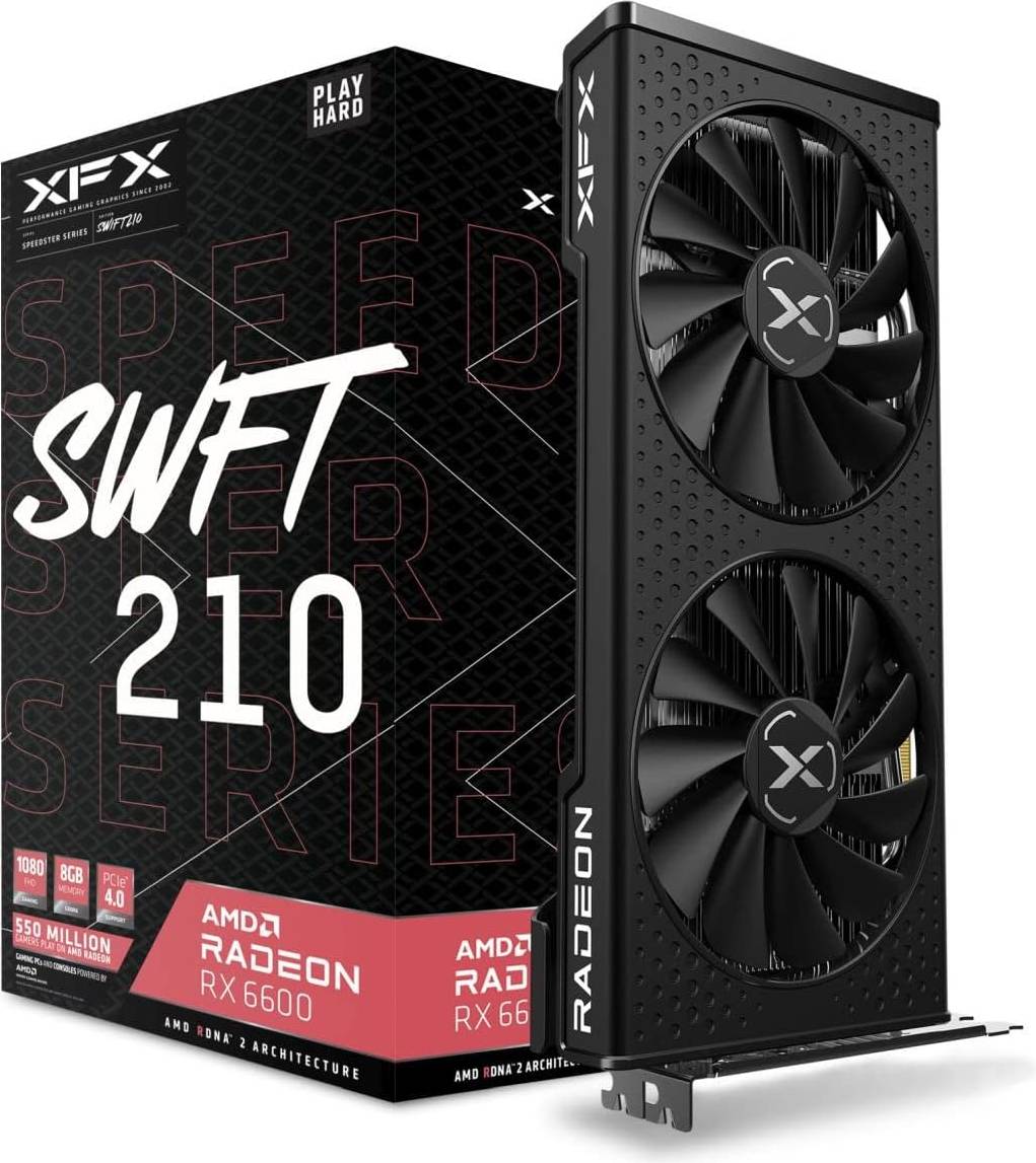 Rx 6600 XFX Radeon RX 6600 Speedster SWFT 210 HDMI 3xDP 8GB