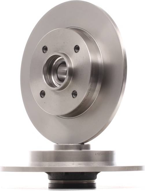 Ridex Brake Disc Rear Axle Uncoated Cast Iron