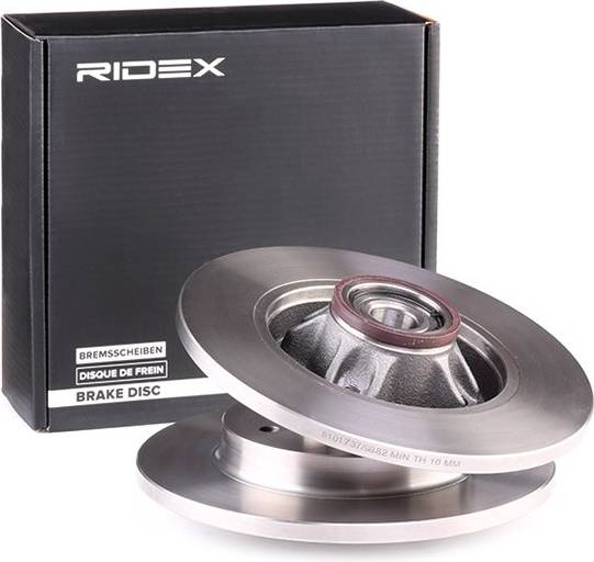 Ridex 82B0700 Brake Disc Rear Axle Uncoated