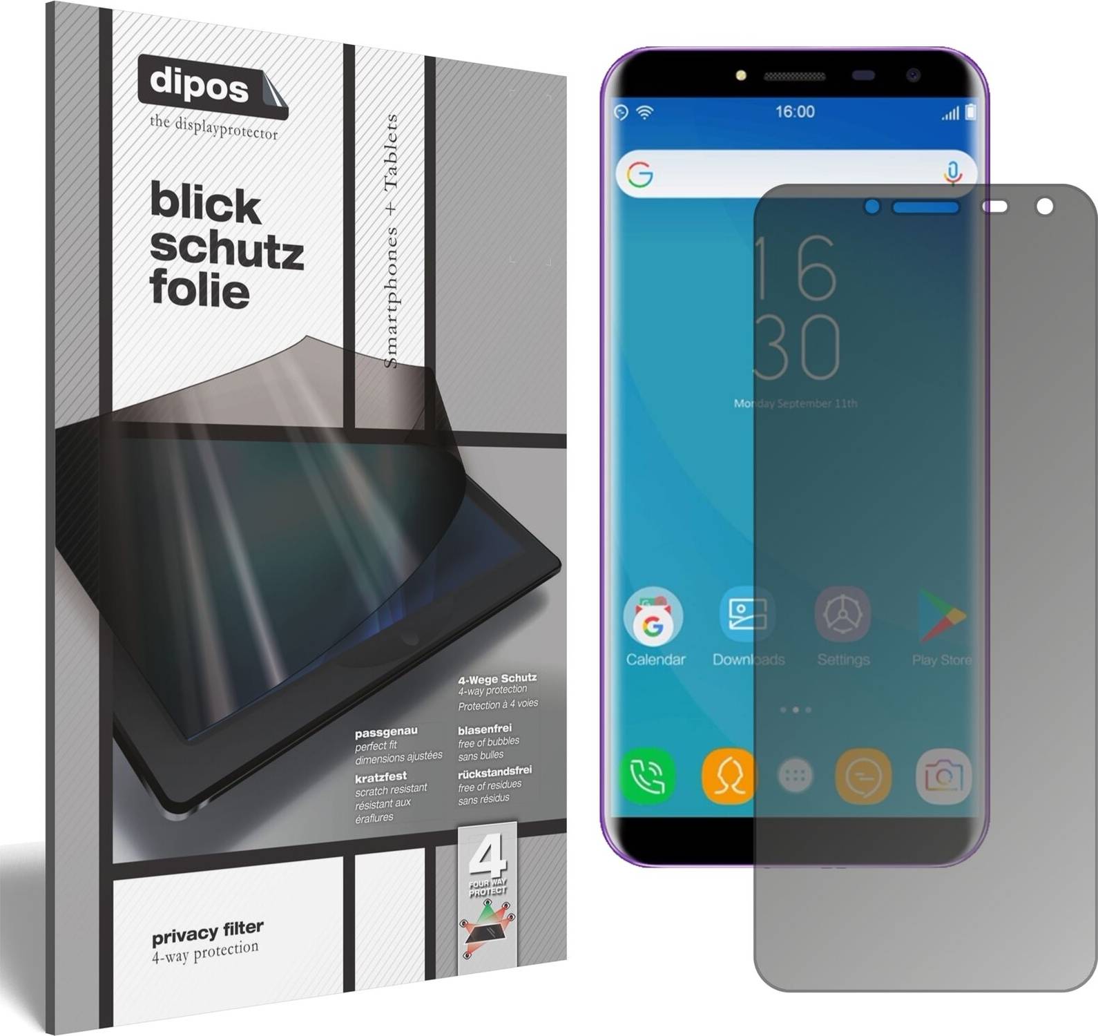 Dipos Oukitel C8 Privacy Filter Screen Protector