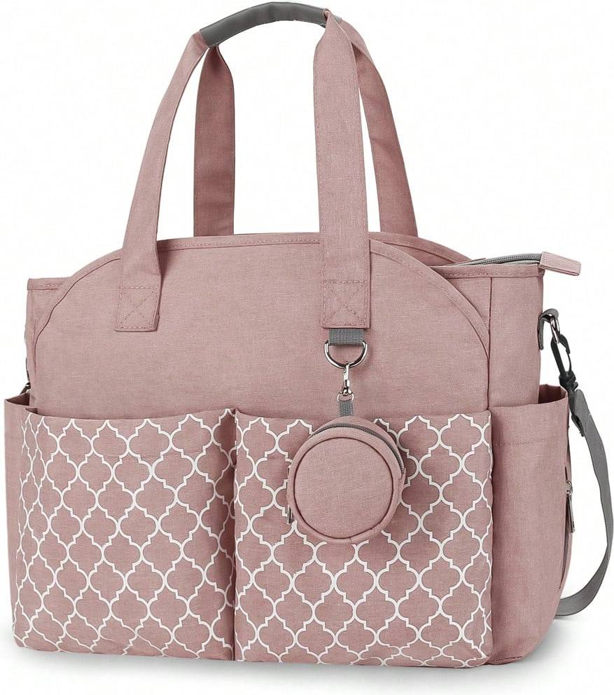 Shein Geometric Pattern Diaper Bag