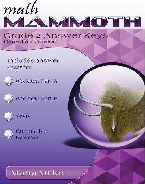 Math Mammoth Grade 2 Answer Keys Canadian Version (Paperback)