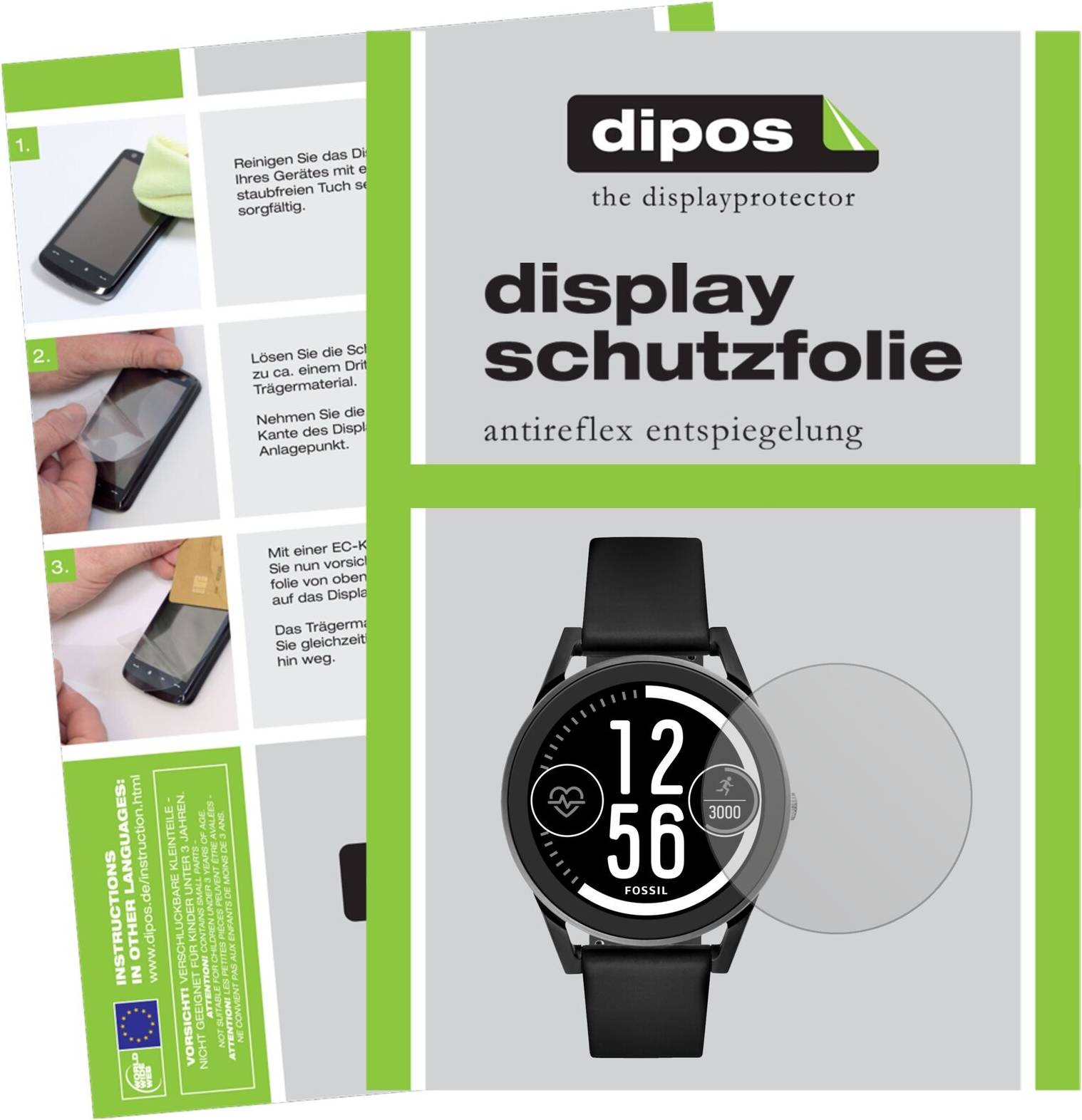Dipos 6x Screen Protector Fossil Q Control