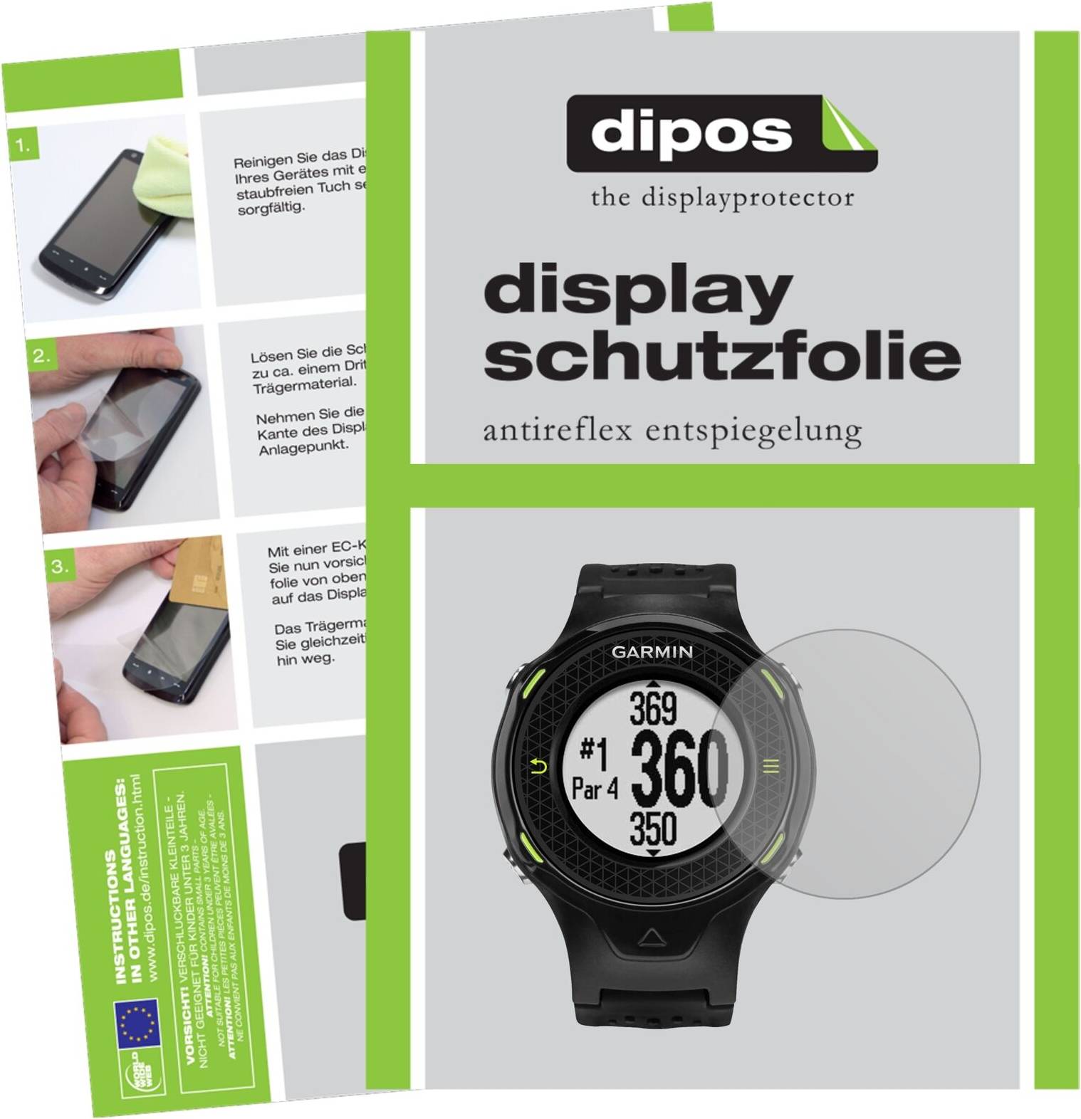 Dipos 6x Screen Protector Garmin Approach S4