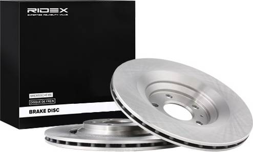 Ridex 82B0862 Brake Disc Rear Axle Vented Cast Iron