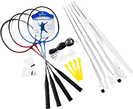 Sunsport Badminton 4 Rackets Complete Set