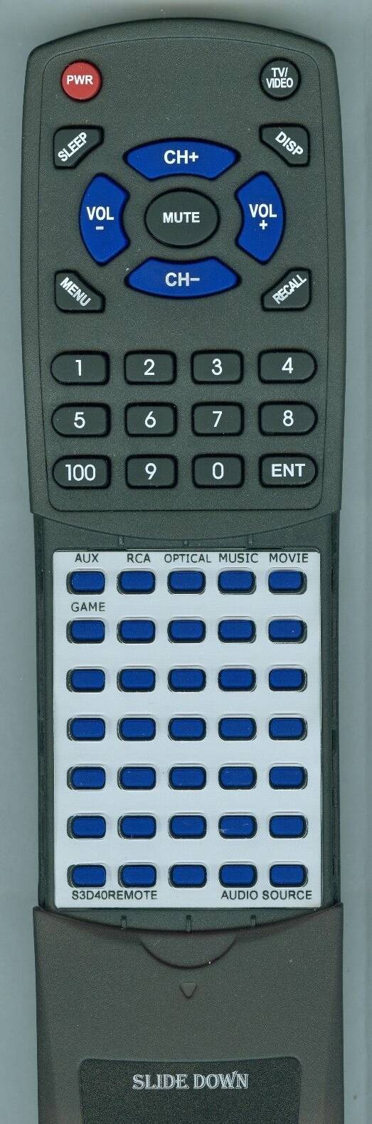 Redi Remote Replacement remote for audio source s3d40