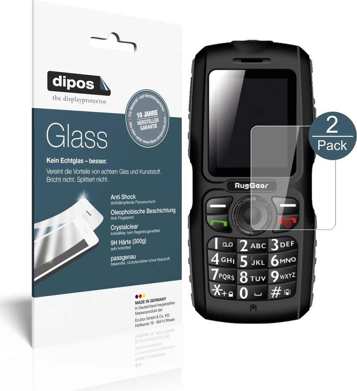 Dipos Screen Protector Ruggear RG100 Flexible Glass 9H