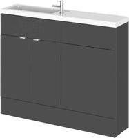 Combination toilet vanity unit Hudson Reed Slimline