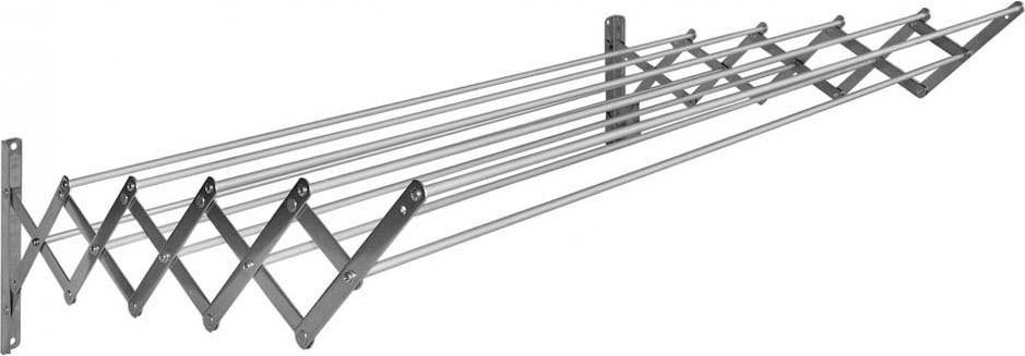 Extendable Aluminium Clothesline 10 Rods - Plateado