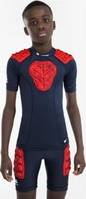 Offload Kids' Rugby Shoulder Pad R500 Blue Steel Blue/scarlet Red
