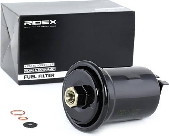 Ridex Fuel In-Line Filter with Gaskets Seals