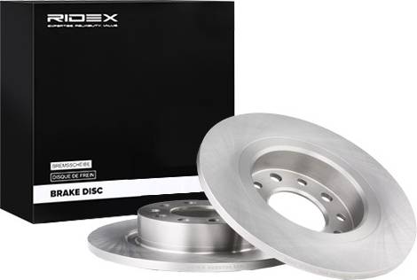 Ridex Brake Disc Rear Axle Uncoated Cast Iron