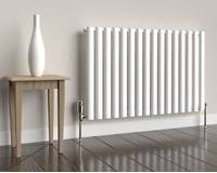 Oval Horizontal Radiator White