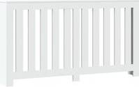vidaXL Radiator Cover White Engineered Wood