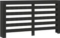 vidaXL Radiator Cover Black Engineered Wood