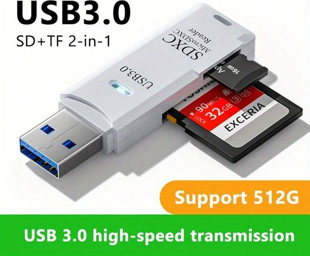 Micro sd card reader Shein Mini High Speed Multi Card Reader USB Micro SD TF Card Memory Flash Drive Adapter