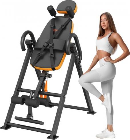 Workout equipment VEVOR Inversion Table Foldable Strength Training Equipment Hang Exercise Bench