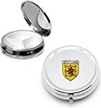Knight Rampant Lion Silver Round Pill Box