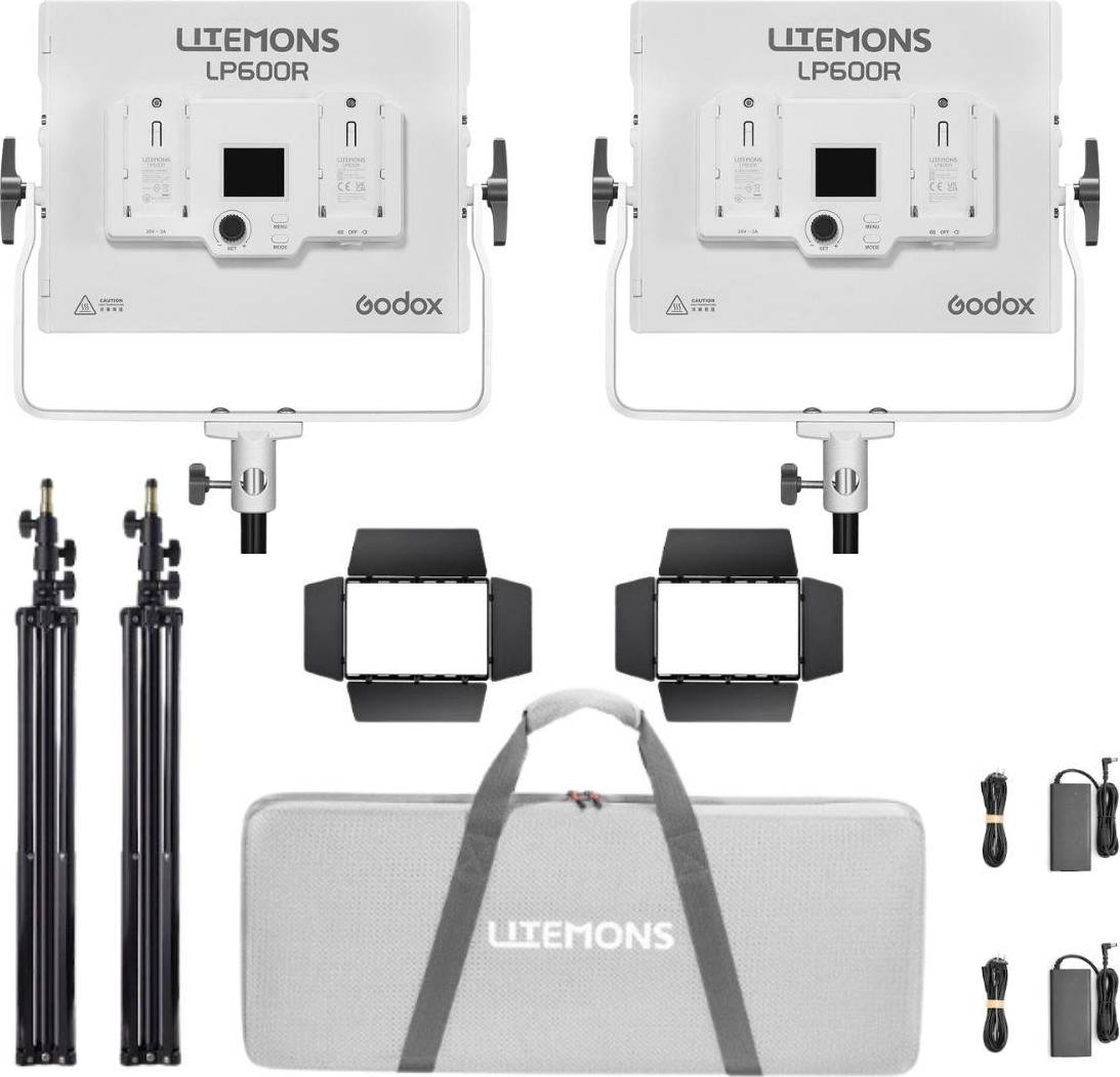 Godox litemons Godox Litemons LP600R 60W RGB LED 2-Light Panel Kit
