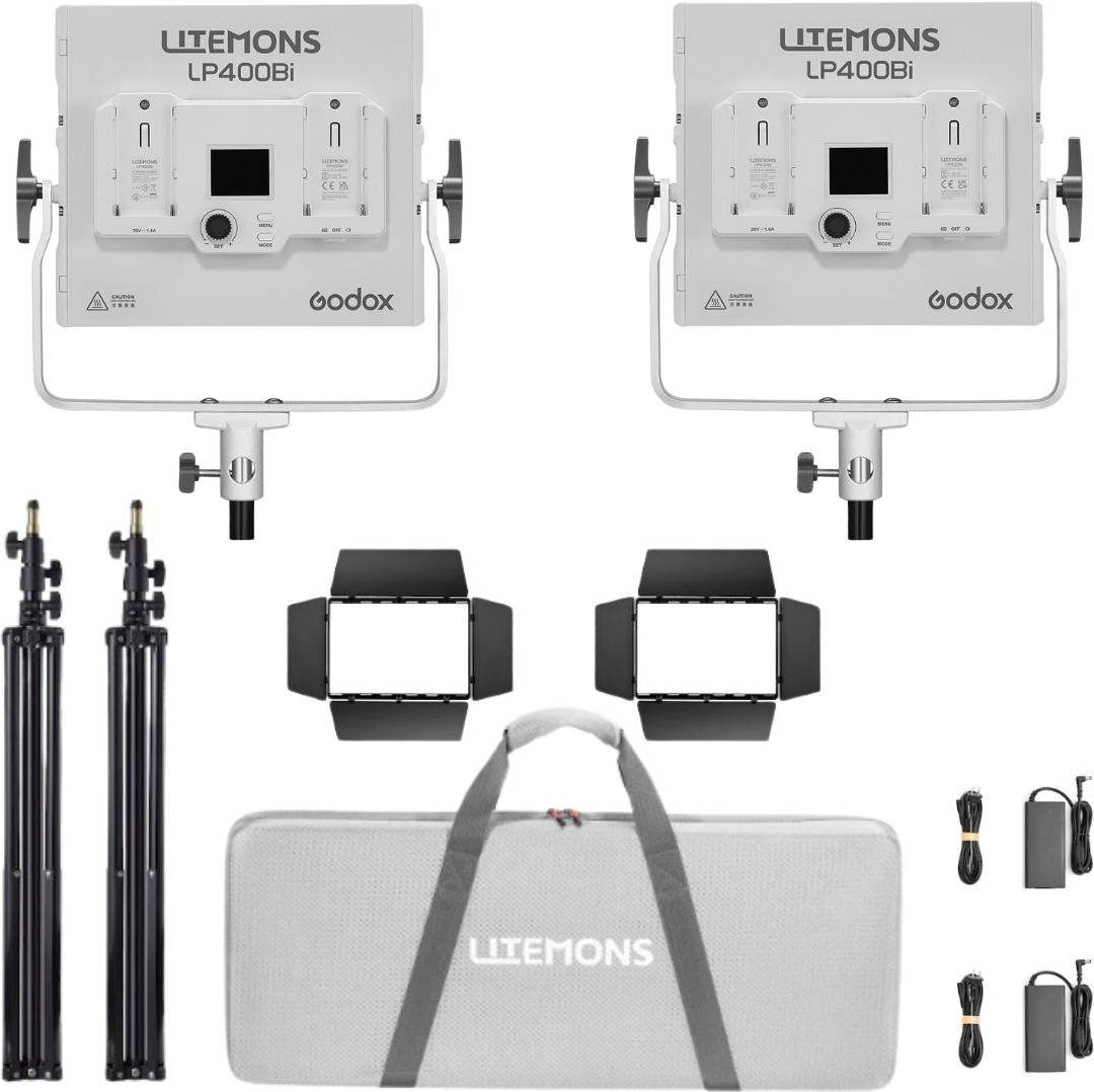 Godox litemons Godox Litemons LP400Bi 36W Bi-Color LED 2-Light Panel Kit
