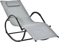 OutSunny Zero Gravity Rocking Chair Rattan Effect