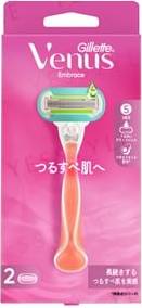 Gillette Venus Embrace Razor For Smooth Skin Body & 2 Replacement Blades