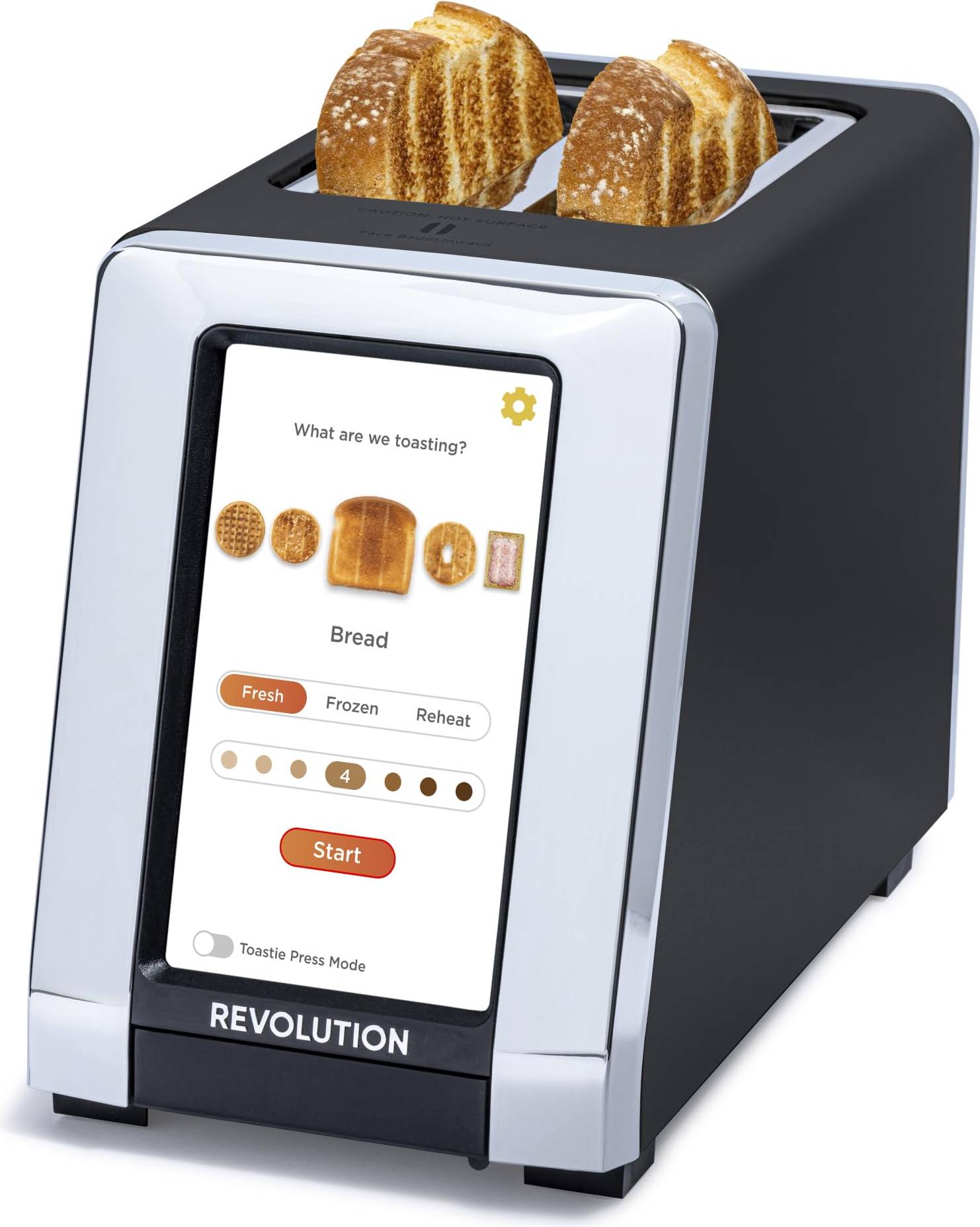 Smart toaster Revolution R180B Connect Toaster 2-Slice - Black
