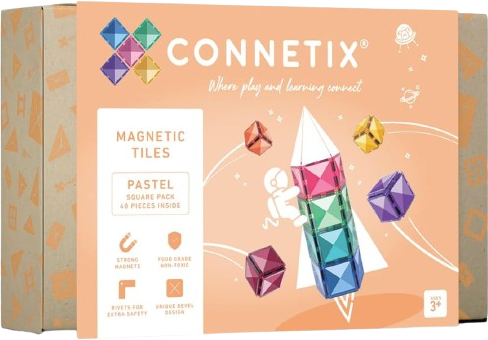 CONNETIX Pastel Square Pack 40pcs