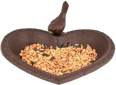 Esschert Design Bird Bath Heart Shape