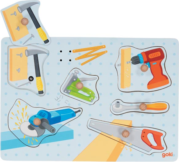 Goki Sound Puzzle with Tool Inserts