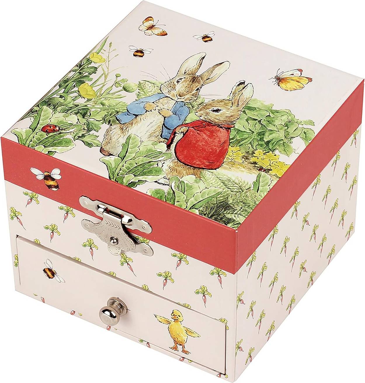 Trousselier Peter Rabbit Cube Music Box Carrot