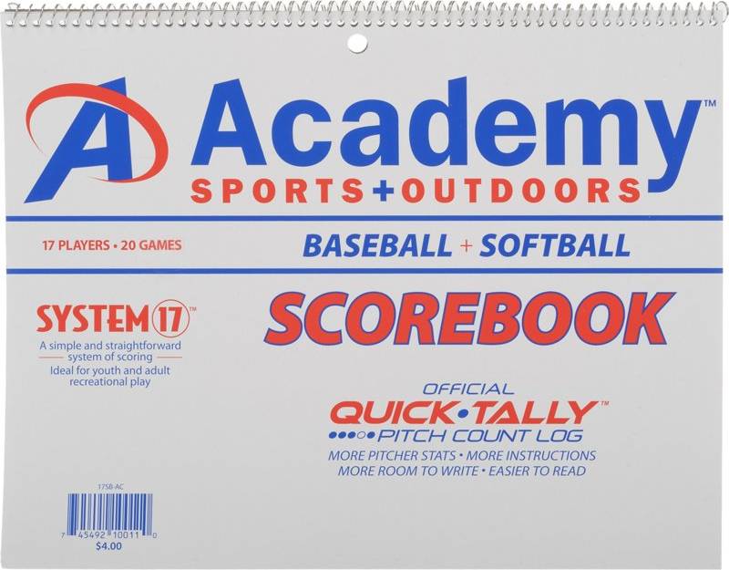 System-17 Baseball Softball Scorebook