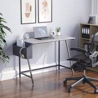 Grey gaming desk Home Discount Vida Brooklyn Small Computer Study Writing Desk