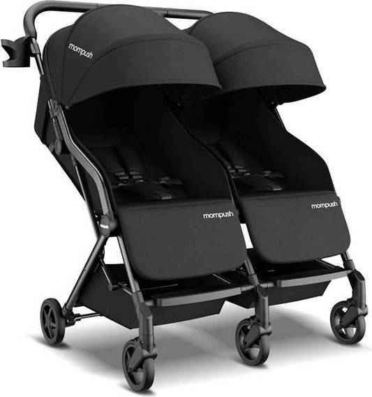 Black baby stroller Mompush Lithe Double Stroller