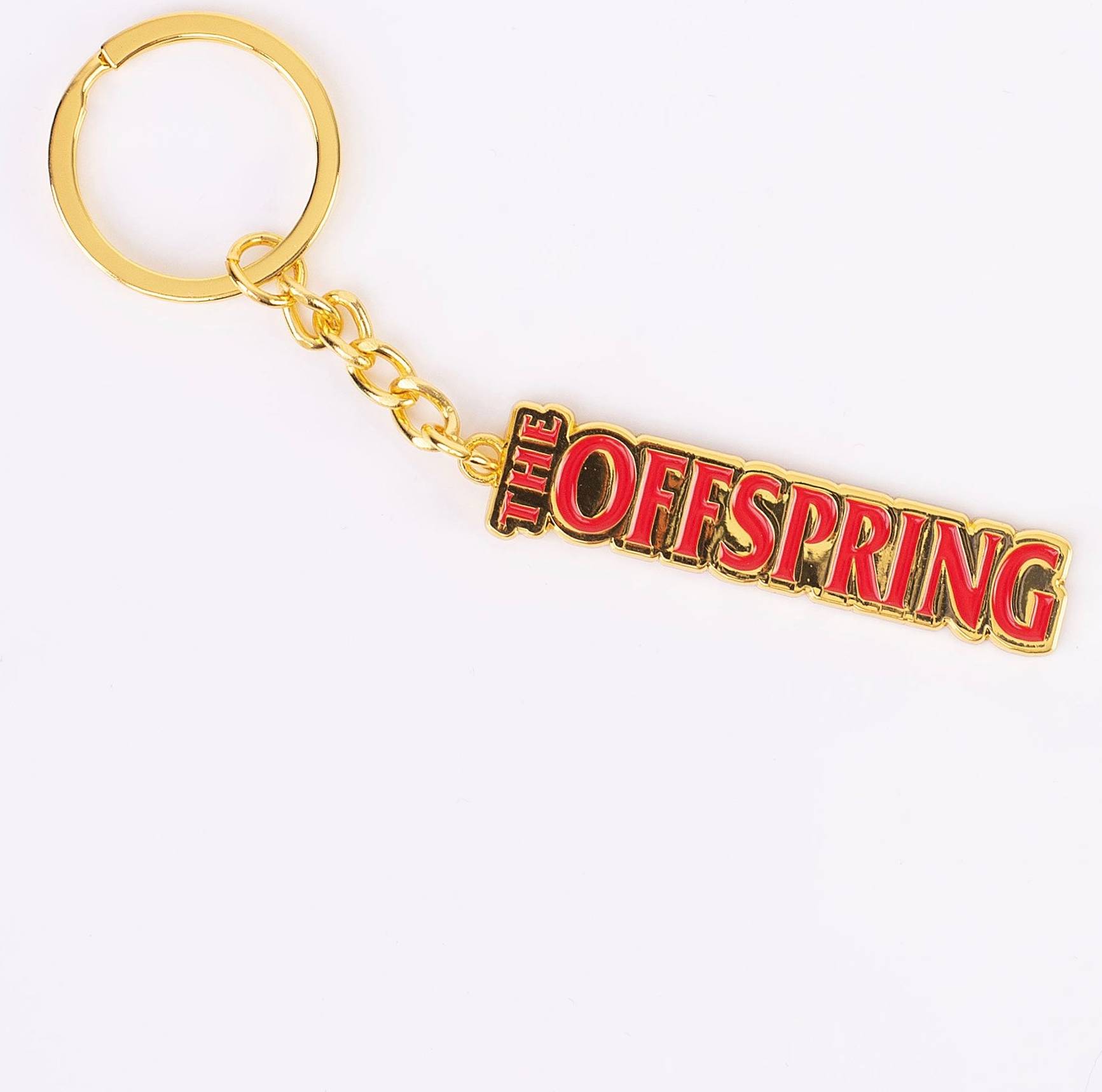 The Offspring Band Logo Keyring Keychain - Gold
