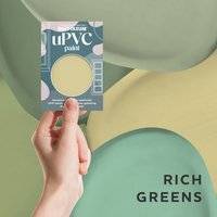 Rust-Oleum uPVC Paint Samples Rich Greens Tester