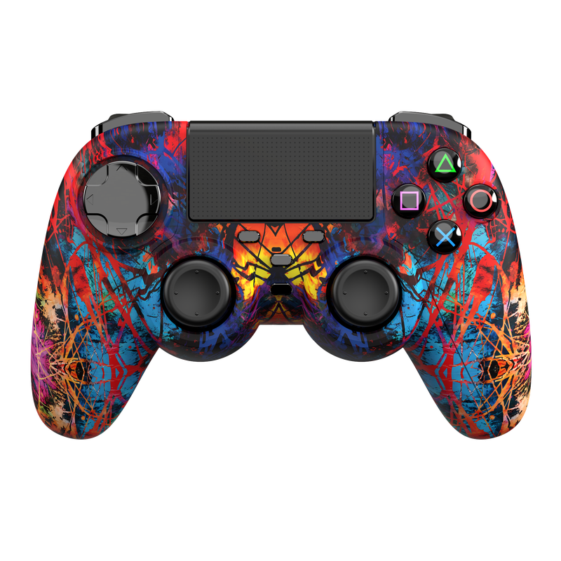 Maxpower Red Web Spider Wireless Controller For PS4 Controller Bluetooth Wireless 2.4G Game PC Computer Android IOS Mobile Phone PS4 Steam Controller