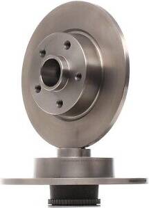 Ridex 82B1677 Brake Disc Rear Axle Uncoated