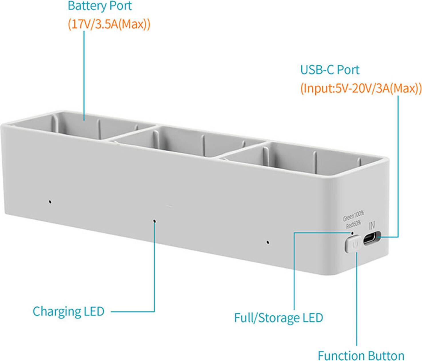 Dji avata 2 DJI Avata 2 3-Way Charging Hub