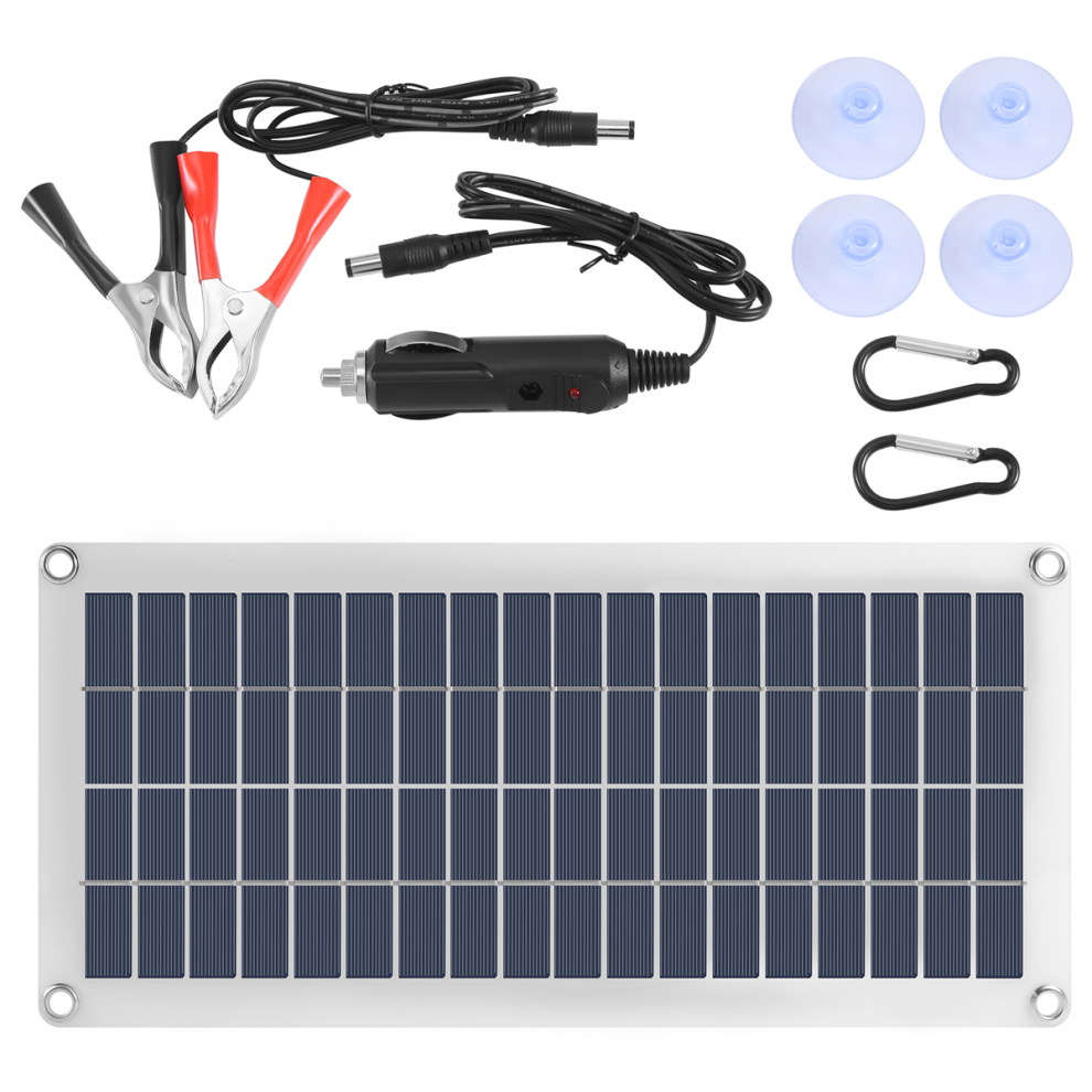 Torribaly 15W Solar Panel 12-18V Solar Cell Solar Panel for Phone RV B