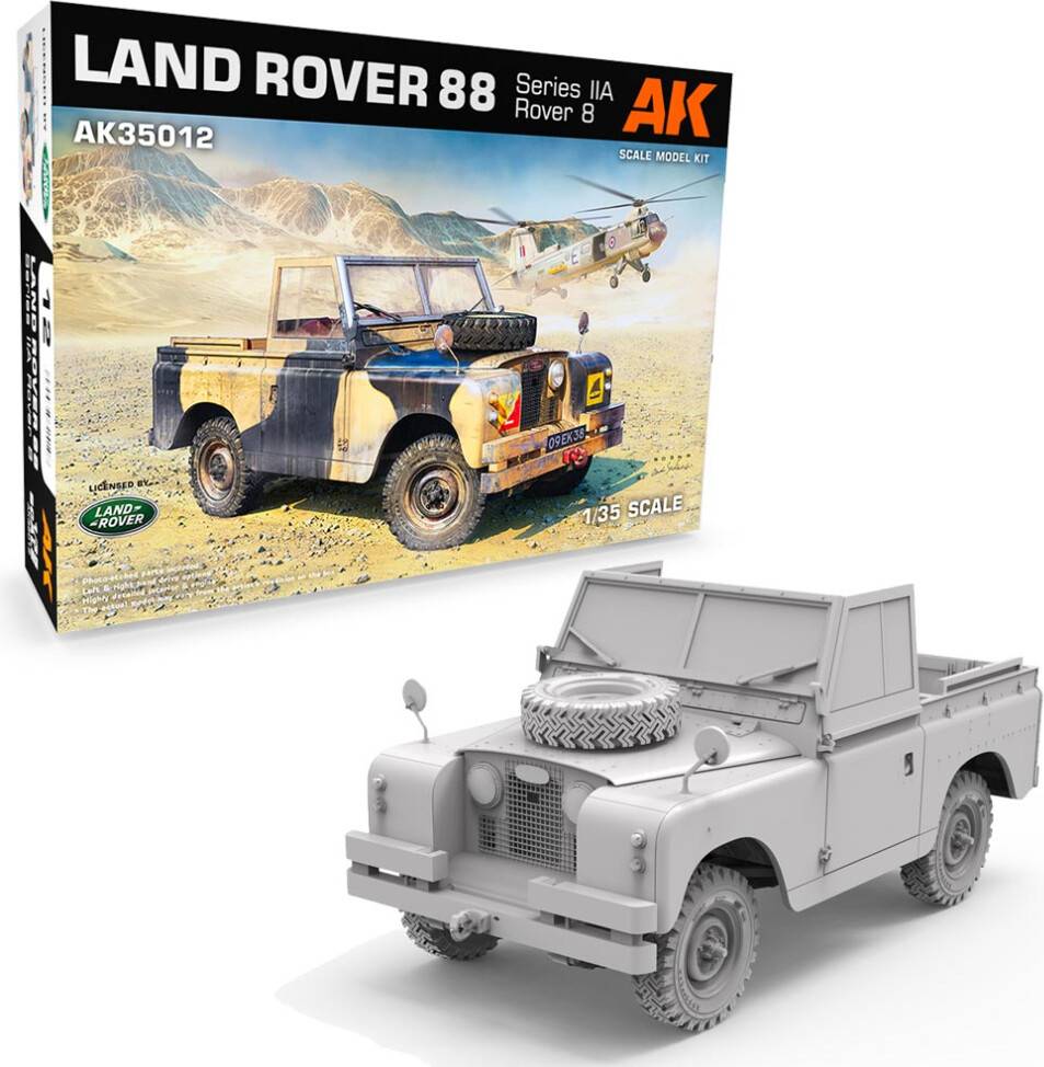 AK Interactive AK Interactive 35012 Land Rover 88 Series IIA Rover 8 1:35 Model Kit