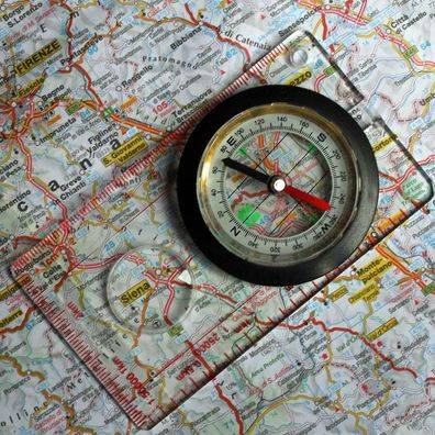 MFH Map Compass Transparent