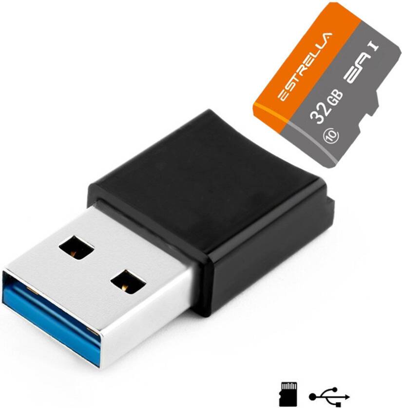 Rocketek Mini Size USB 3.0 High Speed TF Card Flash Memory Card Reader for Computer Tablet PC