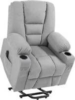 Fabric riser recliner chairs Homcom Oversized Riser the Elderly, Lift Armchair