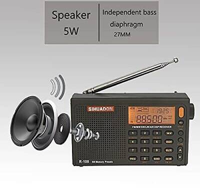 Sihuadon R108 Portable FM AM SW MW Radio