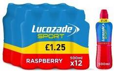 Lucozade Sport Drink Raspberry 500ml